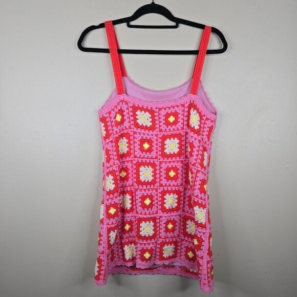Zara Pink and Orange Spaghetti Strap Sundress Mini - Picture 8 of 10